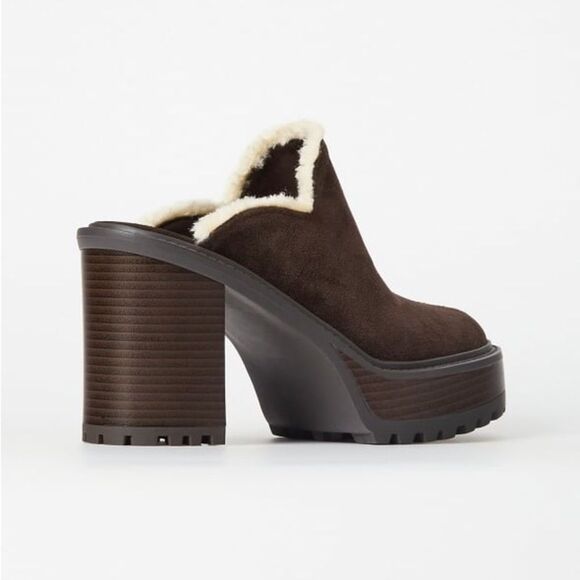 JF • Alec coffee block heel mule - Picture 4 of 5